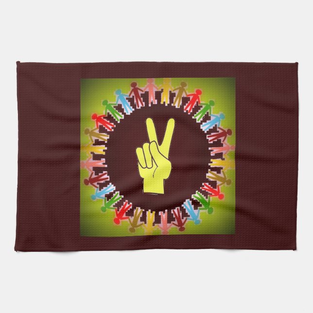 WORLD PEACE TEA TOWEL (Horizontal)