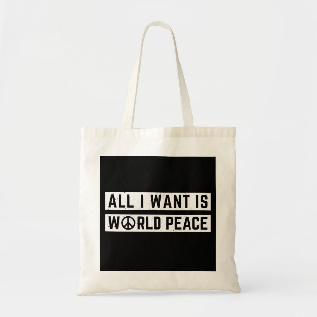 World Peace  Tote Bag (Front)