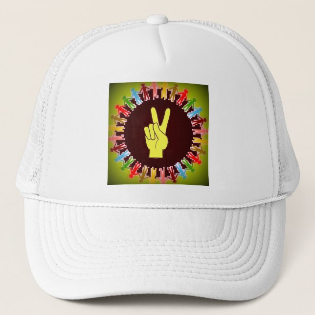 WORLD PEACE TRUCKER HAT (Front)