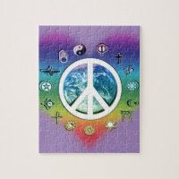 World Peace with Religious Symbols