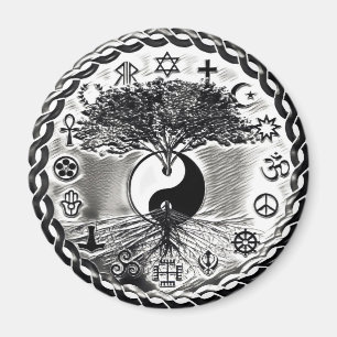 World Peace Yin Yang Magnet