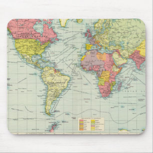 World political Map Mouse Mat