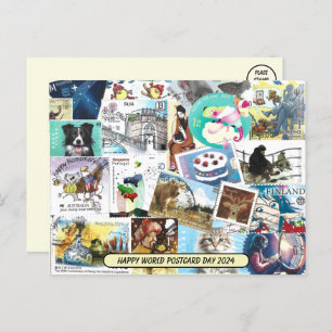 World Postcard Day - Misc Postage Stamps Postcard