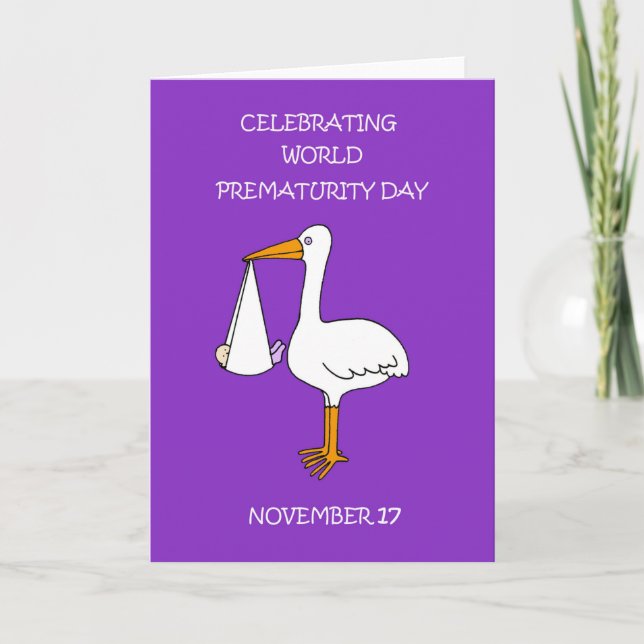 World Prematurity Day November 17th Card (Front)
