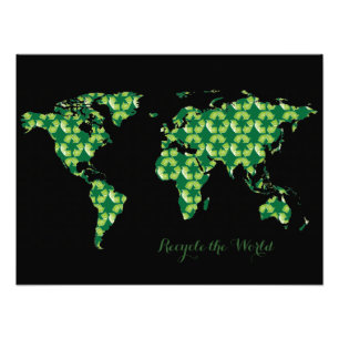 world recycled photo print
