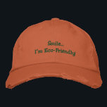 World Recycle's Humourous Embroidered Hat<br><div class="desc">Customisable caps. Enjoy the casual style, showing your expertise, making someone smile with your favourite expression, or promoting a business. Maybe you are just having a bad hair day, rushing out to a quick errand, or just love the way it makes you feel or look... there are many reasons to...</div>