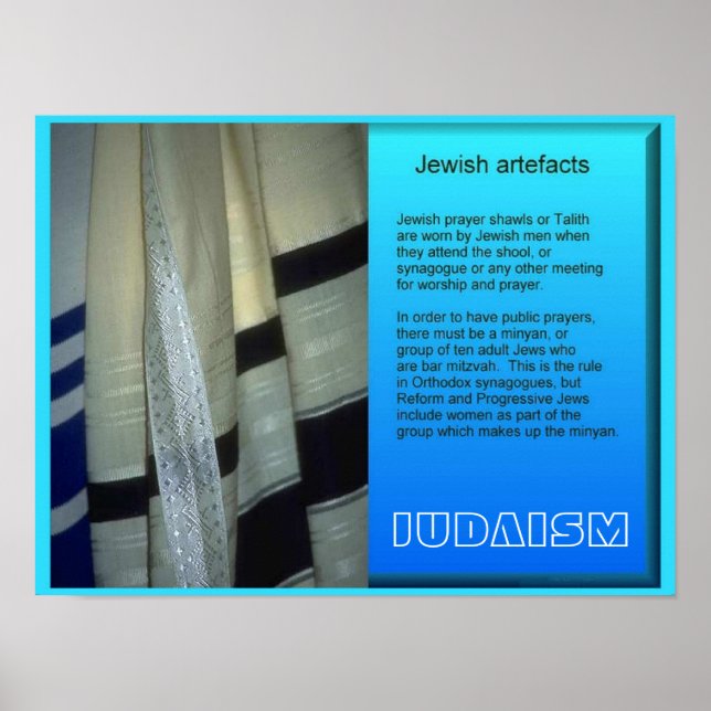 World Religions, Jewish artefacts Poster (Front)