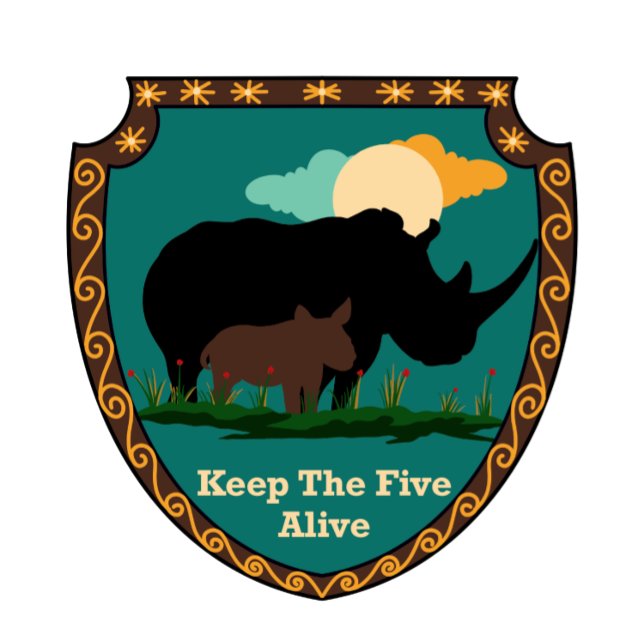 World Rhino Day Keep the Five Alive T-Shirt (Creator Uploaded)