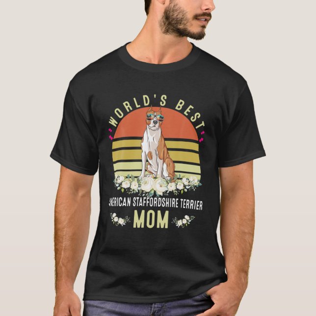 World´S Best American Staffordshire Terrier Mom Do T-Shirt (Front)