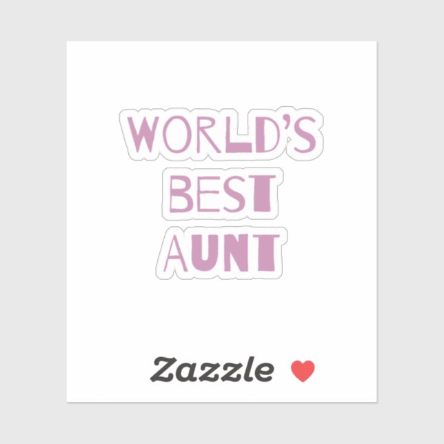 World’s Best Aunt (Sheet)