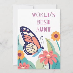 World’s Best Aunt Holiday Card