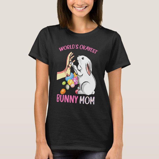 World´s Best Bunny Mum Rabbit Love Easter Girls Wo T-Shirt (Front)