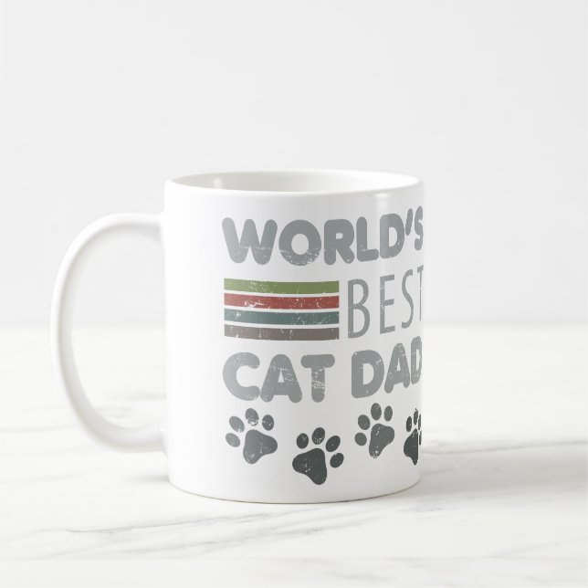 World’s Best Cat Dad Coffee Mug (Left)