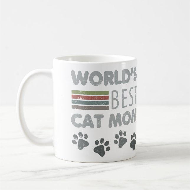 World’s Best Cat Mum Coffee Mug (Left)