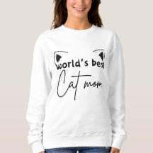 World’s Best Cat Mum Sweatshirt – Freefit Women’s