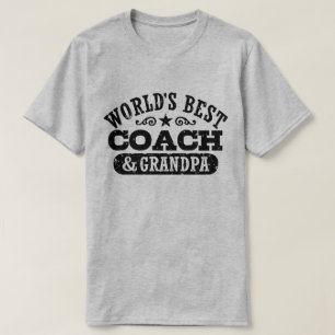 World’s Best Coach and Grandpa T-Shirt