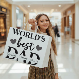 World’s Best Dad Personalised Gift Bag