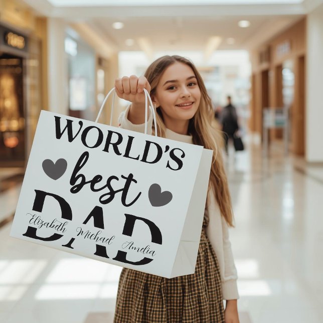 World’s Best Dad Personalised Gift Bag (Creator Uploaded)