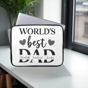 World’s Best Dad Personalised Laptop Case