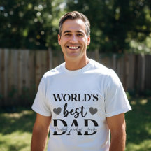 World’s Best Dad Personalised T-Shirt