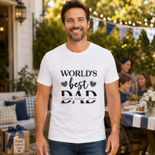 World’s Best Dad Personalised T-Shirt