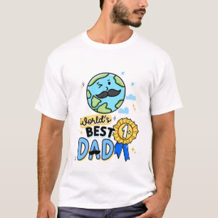 World’s Best Dad T-Shirt #1 Dad Father's Day Gift