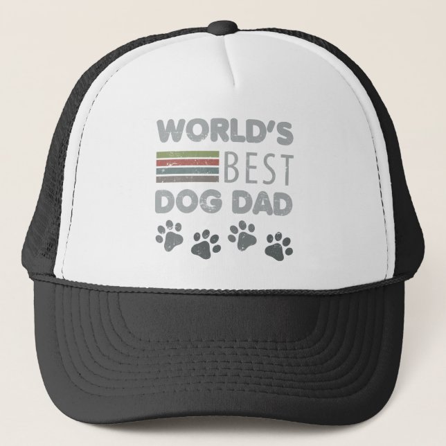 World’s Best Dog Dad Trucker Hat (Front)