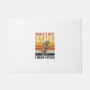 World’s Best Farter Funny Father Bear Doormat
