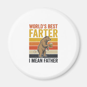 World’s Best Farter Funny Father Bear Magnet