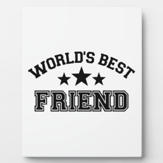 World’s best friend plaque