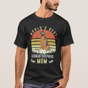 World´S Best German Shepherd Mum Dog Mama Funny T-Shirt