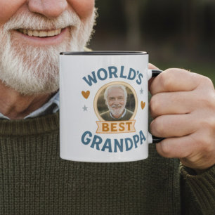 World’s Best Grandpa Photo Mug – Gift for Grandad