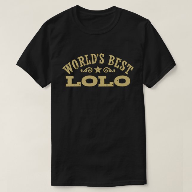 World’s Best Lolo T-Shirt (Design Front)