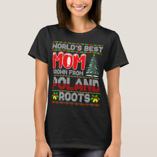 World’s Best Mum Grown Poland Christmas Gift  T-Shirt