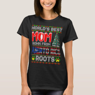 World’s Best Mum Grown Puerto Rico Christmas Gift  T-Shirt