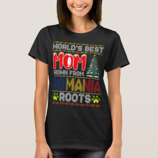 World’s Best Mum Grown Romania Christmas Gift  T-Shirt