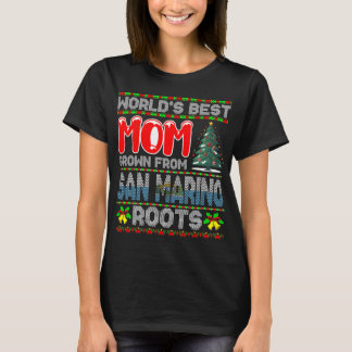 World’s Best Mum Grown San Marino Christmas Gift  T-Shirt
