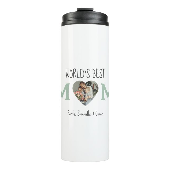 World’s Best Mum – Photo Collage Gift |  Thermal Tumbler (Front)