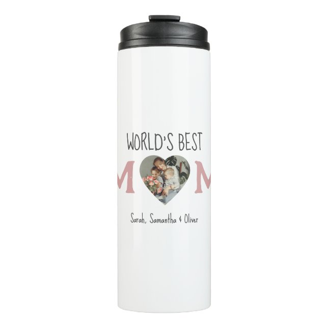 World’s Best Mum – Photo Collage Gift |  Thermal Tumbler (Front)