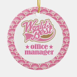 World’s Best Office Manager Gift Ornament