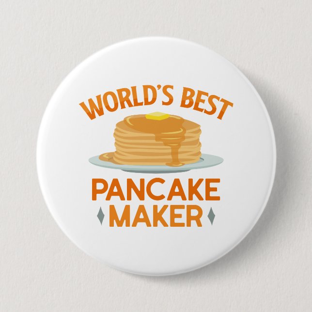 World’s Best Pancakes Maker 7.5 Cm Round Badge (Front)