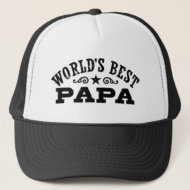World’s Best Papa Trucker Hat (Front)