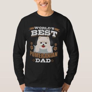 World S Best Pomeranian Dad Dog Owner T-Shirt