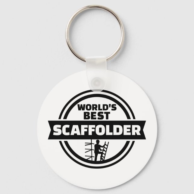 World’s best scaffolder key ring (Front)