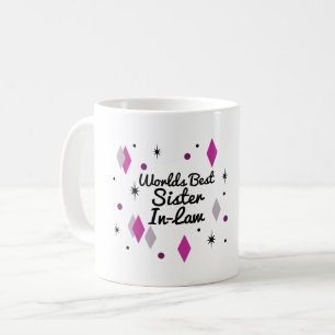 World’s Best Sister-In-Law Midcentury Coffee Mug