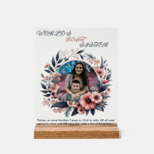 “World’s Best Sister” personalised
