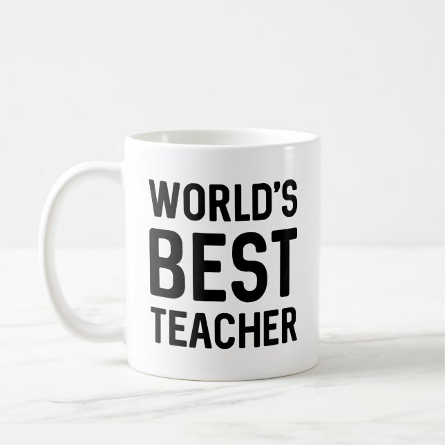 World’s Best Teacher Coffee Mug (Left)