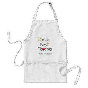 World’s Best Teacher Cool School Supplies Adult Ap Standard Apron