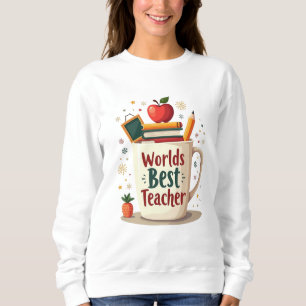 World’s Best Teacher Cute Colourful Sweatshirt