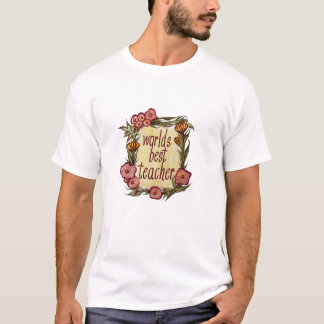World s Best Teacher Fun back to school teacher Lo T-Shirt